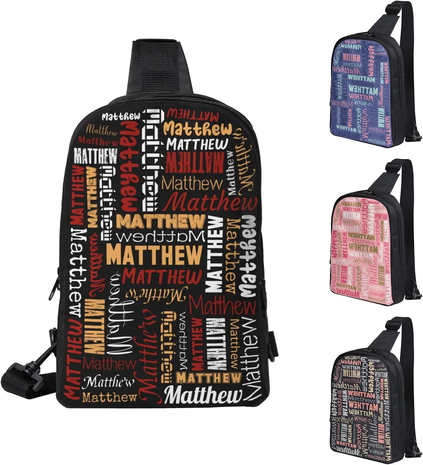 Personalized Crossbody Bags Customizable Chest Bag Customized Sling Bag Custom Sling Bags Customization Crossbody Bag