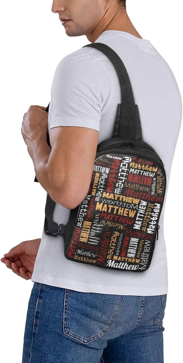 Personalized Crossbody Bags Customizable Chest Bag Customized Sling Bag Custom Sling Bags Customization Crossbody Bag