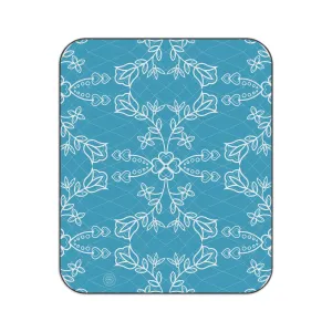 Picnic Turquoise Blanket CM Floral Outline Giant bargain - Simple