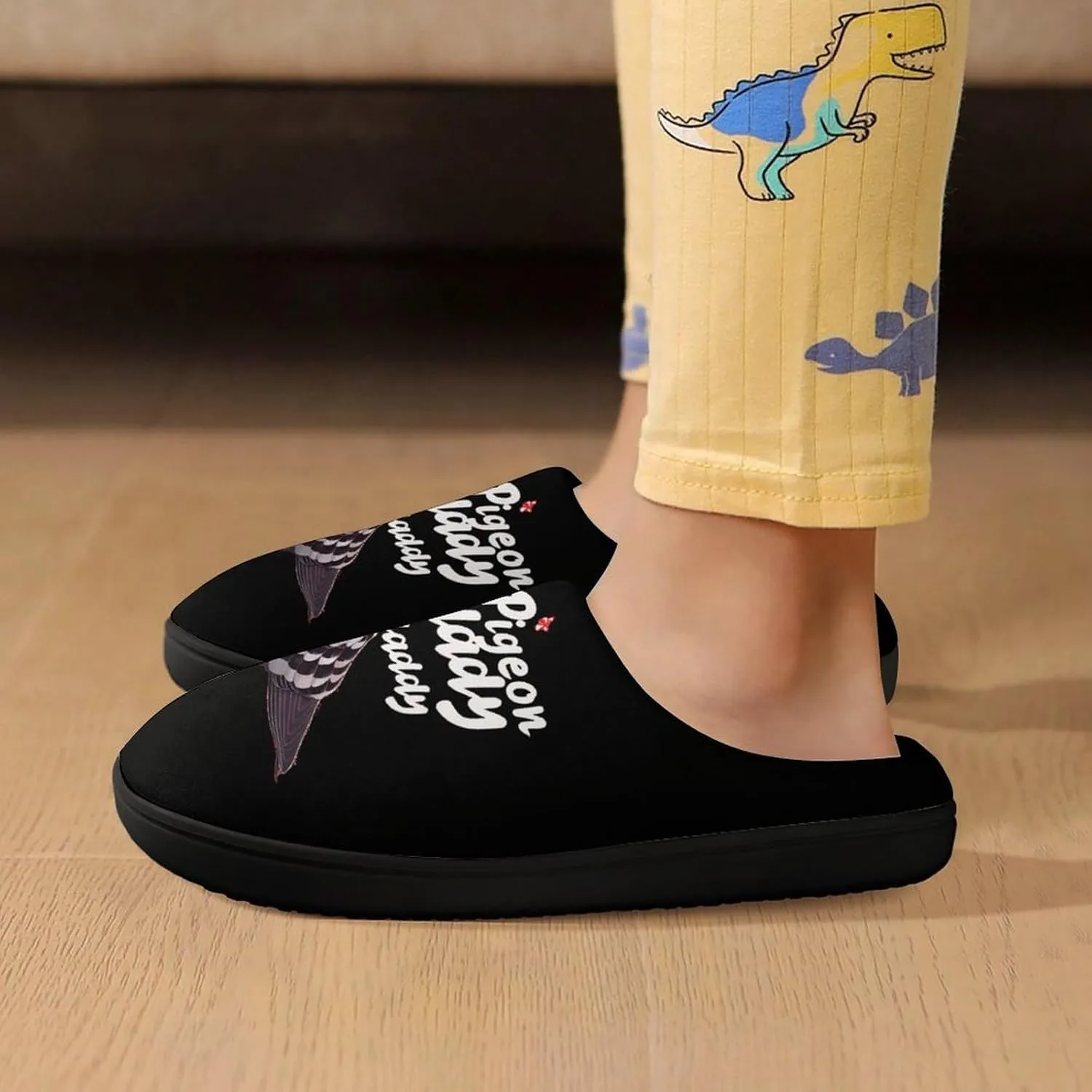 Pigeon Daddy Kids Toddler Cotton Slippers Slip-on House Shoes for Bedroom Indoor Outdoor