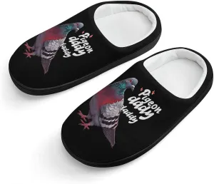 Pigeon Daddy Kids Toddler Cotton Slippers Slip-on House Shoes for Bedroom Indoor Outdoor