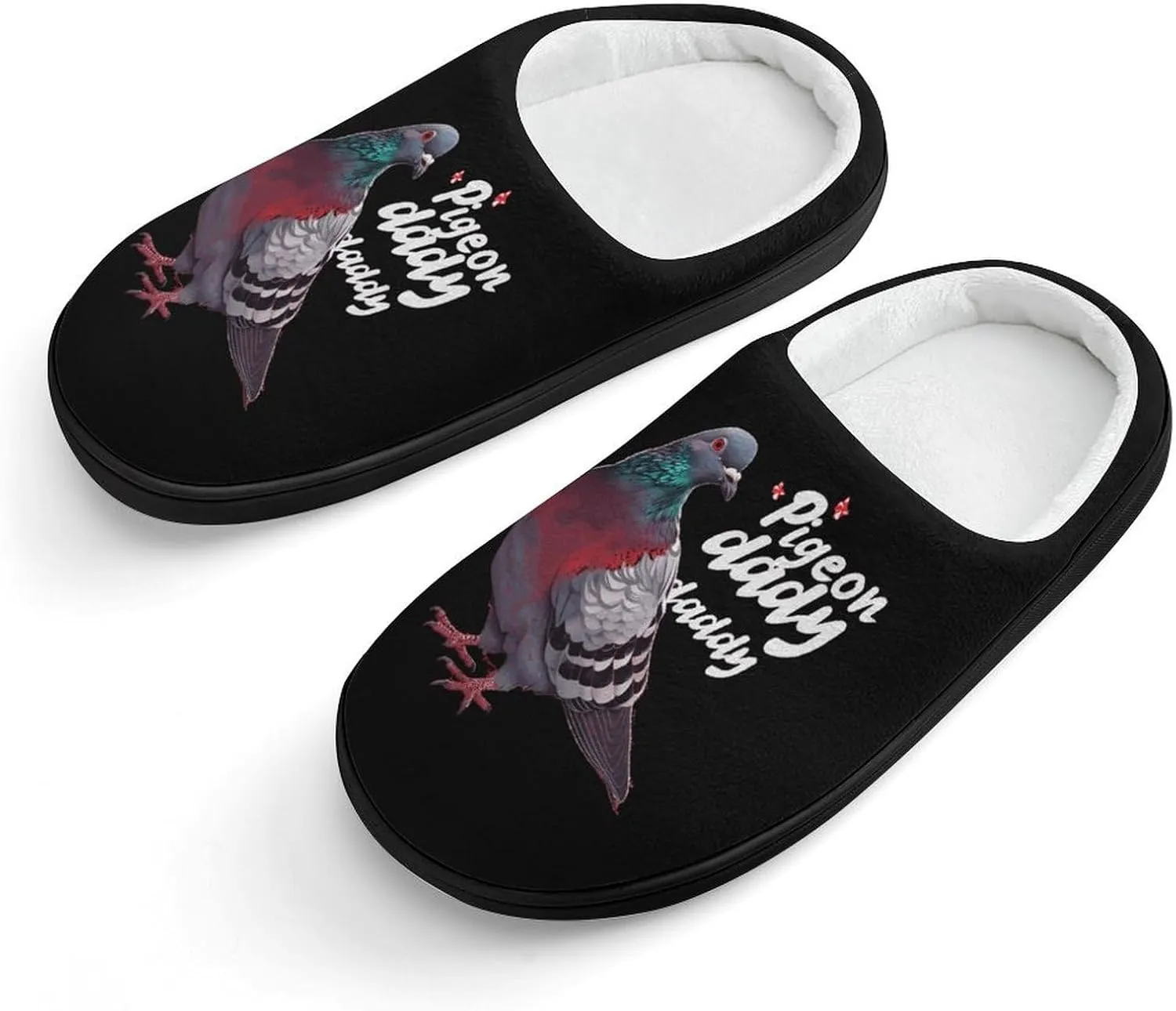 Pigeon Daddy Kids Toddler Cotton Slippers Slip-on House Shoes for Bedroom Indoor Outdoor
