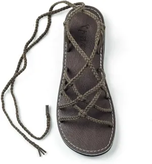 Plaka Flat Gladiator Sandals for Women Sahara