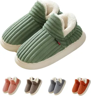 Pluffi Slipper Booties Women Men Cloud Slippers Fluffy Slippers for Women Warm Thick Sole Anti-Skid House Shoes