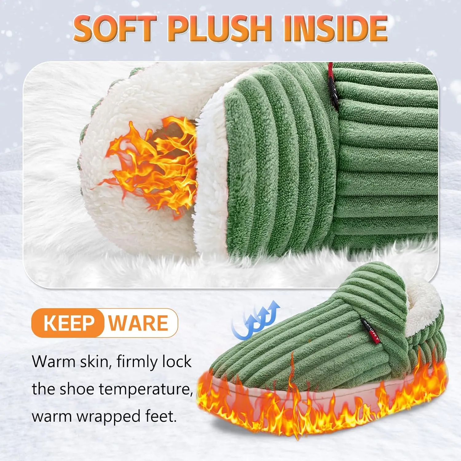 Pluffi Slipper Booties Women Men Cloud Slippers Fluffy Slippers for Women Warm Thick Sole Anti-Skid House Shoes
