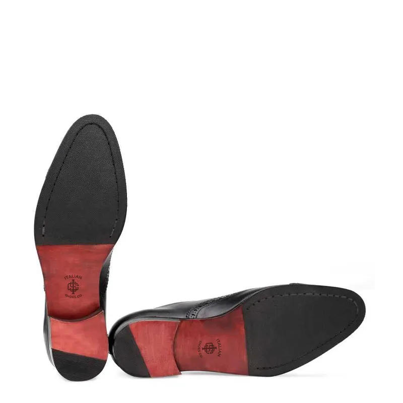 Polished Shiny Leather CapToe Oxford Shoes