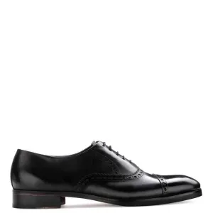 Polished Shiny Leather CapToe Oxford Shoes