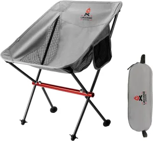 Portable Folding Camping Chair - Outdoor Compact Camping Chair for Adults, Lightweight Small Chair for Beach, Lawn, Backpacking by Croosseoutdoors