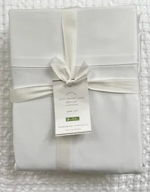 Pottery Barn 1000 Thread Count Sateen Sheet Set~Queen~*White*~
