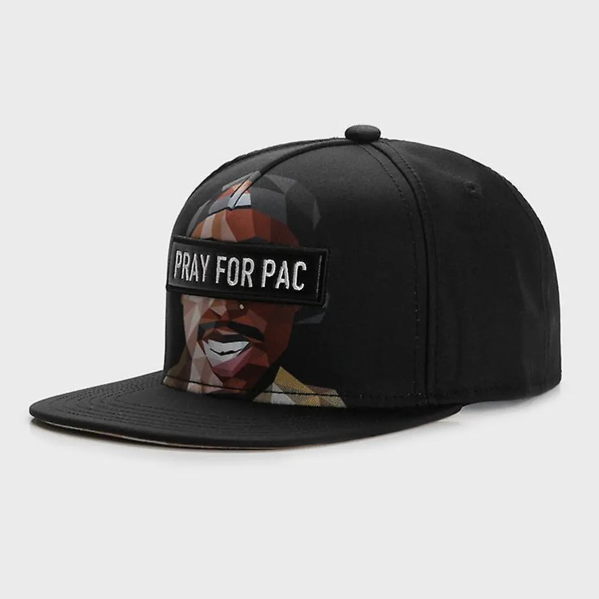 Pray for Pac American hip hop innovative flat brim hat