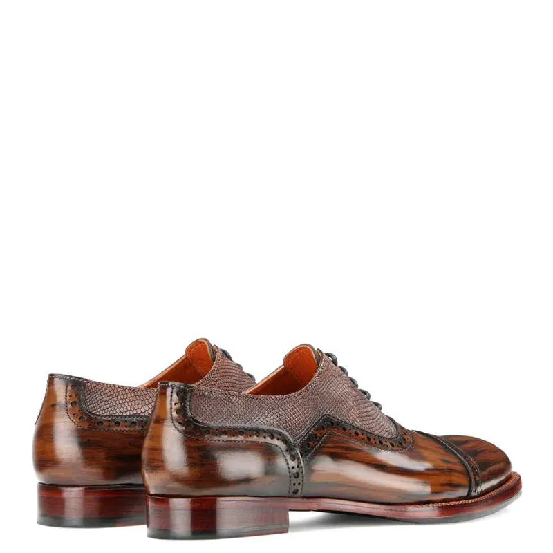 Premium Captoe Shiny Leather Oxford Shoes