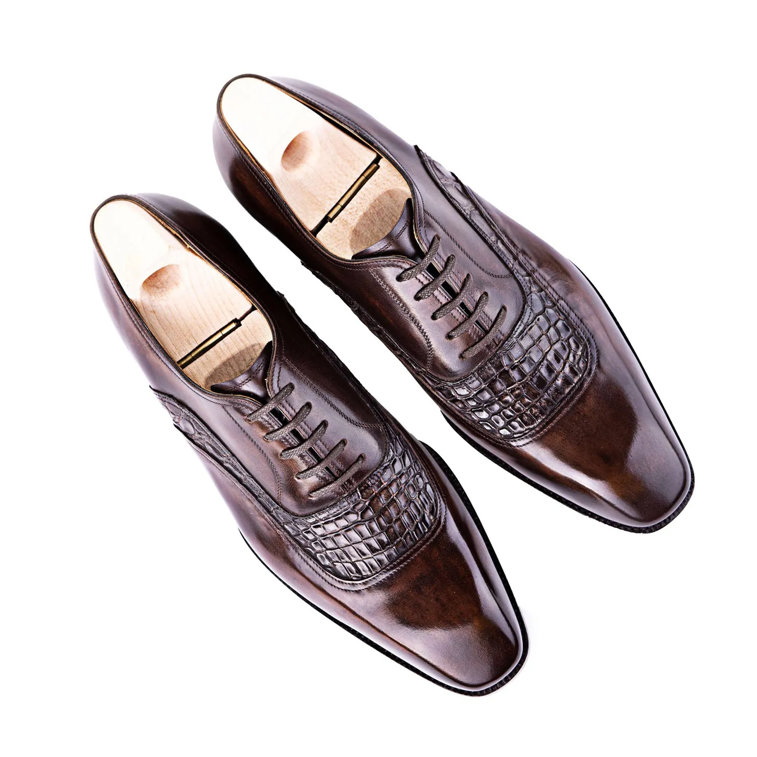 Premium Handmade Shiny Leather Oxford Shoes