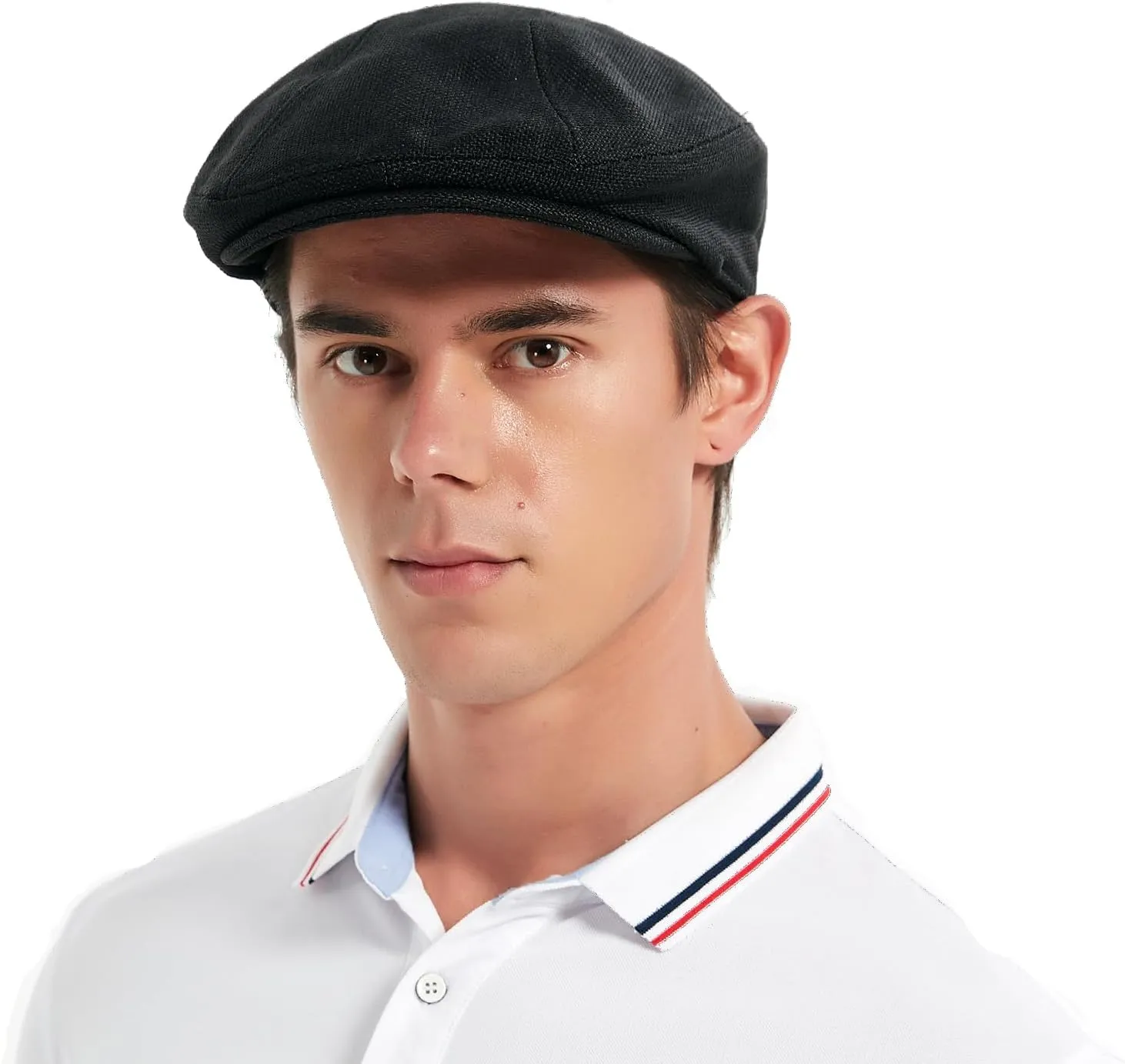 Premium Linen Flat Cap Ivy hat,Vintage Newsboy Hat Beret for Unisex-Breathable Sun Hats for Men Women