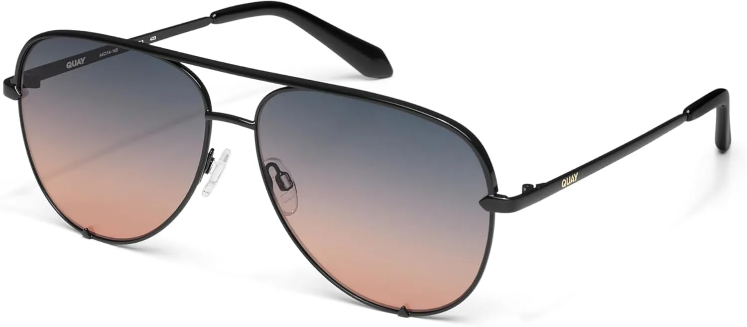 Quay - Sunglasses for Men & Women, Aviator Lenses with UV Protection, Oversized Sunglasses