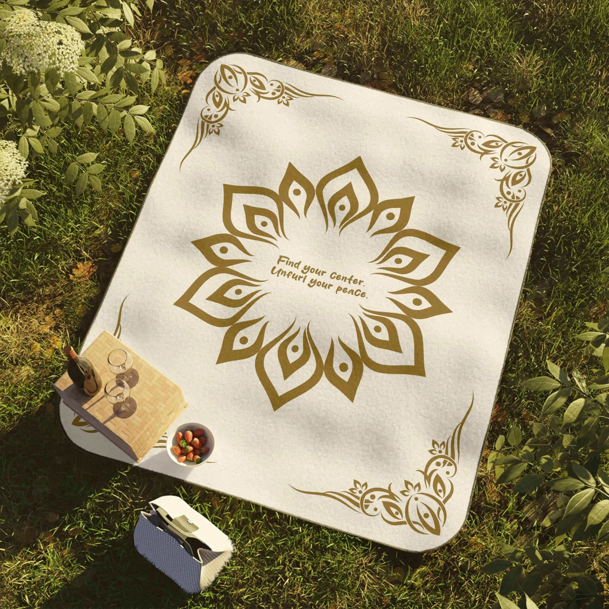 "Find Your Center" Picnic Blanket