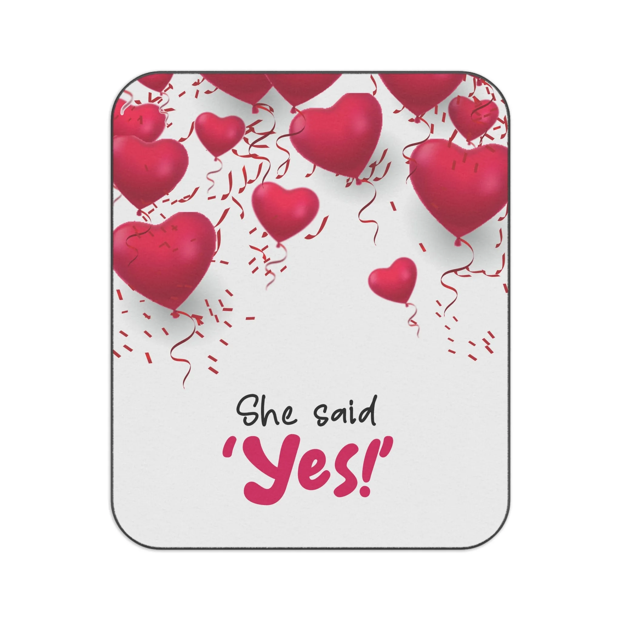 "She Said Yes" Picnic Blanket