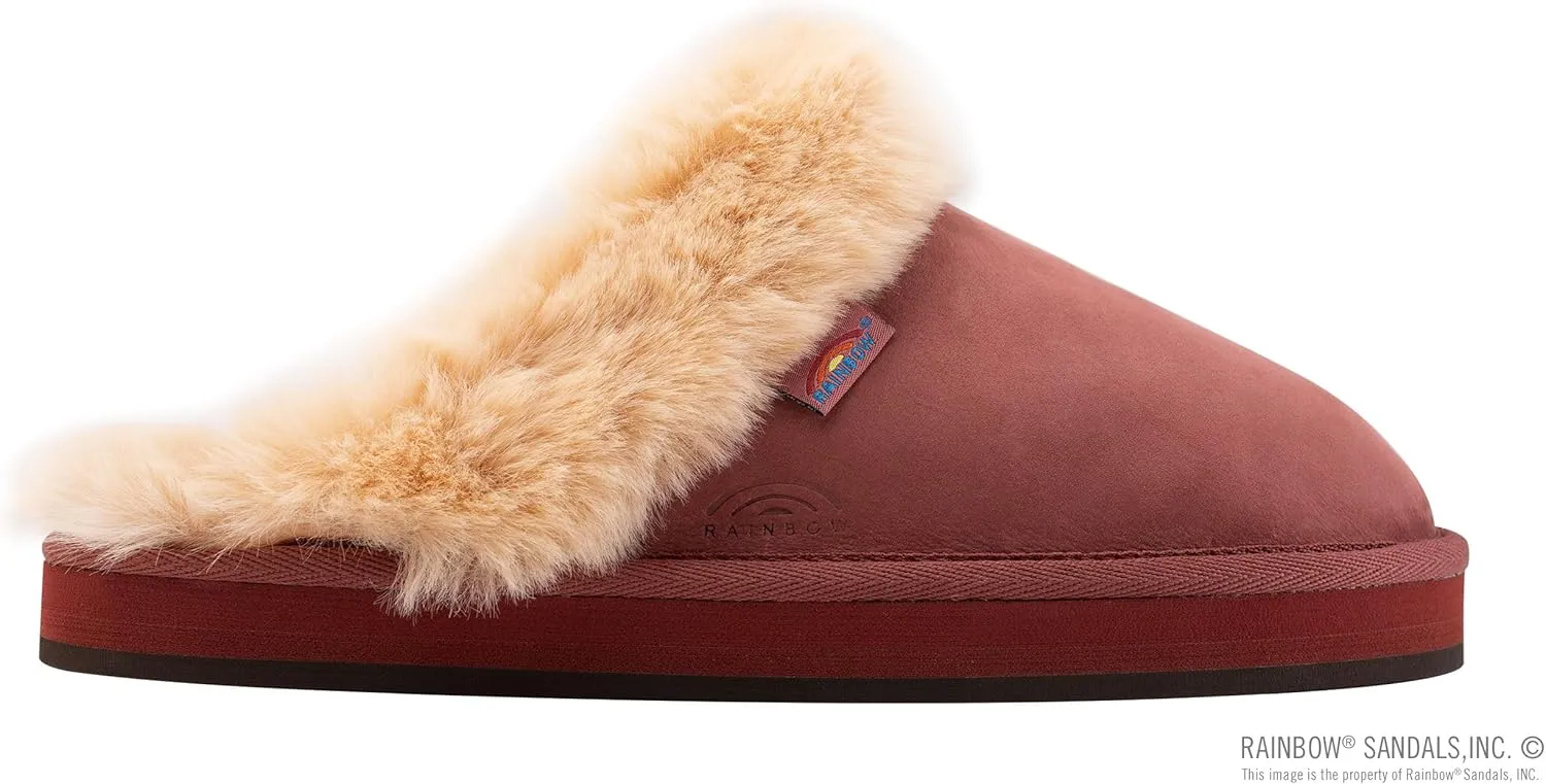 Rainbow Sandals Ladies Sunset Snugs - Premier Leather, Fleece Lined Slipper