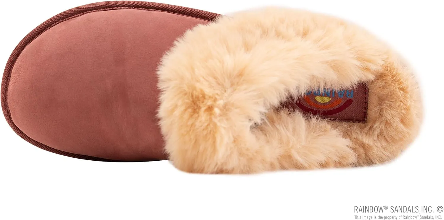 Rainbow Sandals Ladies Sunset Snugs - Premier Leather, Fleece Lined Slipper