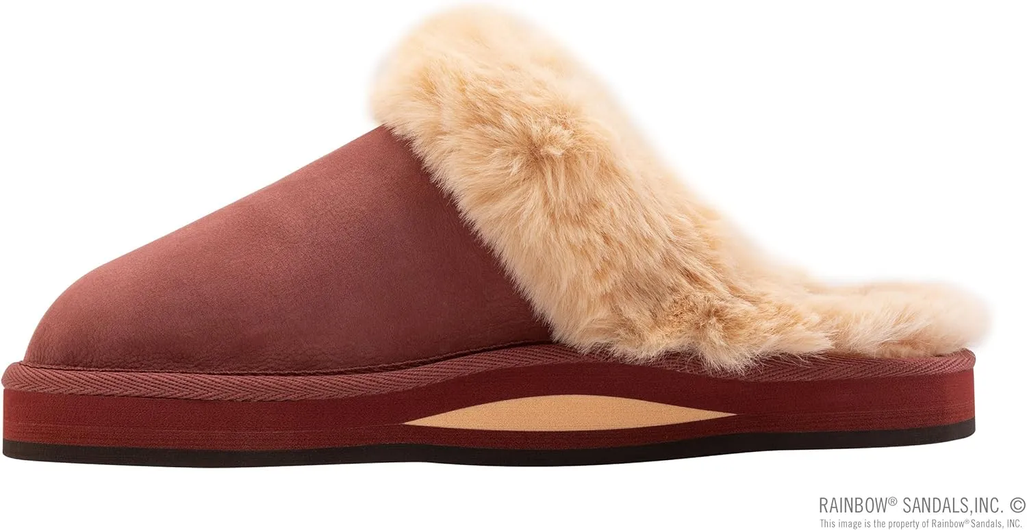 Rainbow Sandals Ladies Sunset Snugs - Premier Leather, Fleece Lined Slipper
