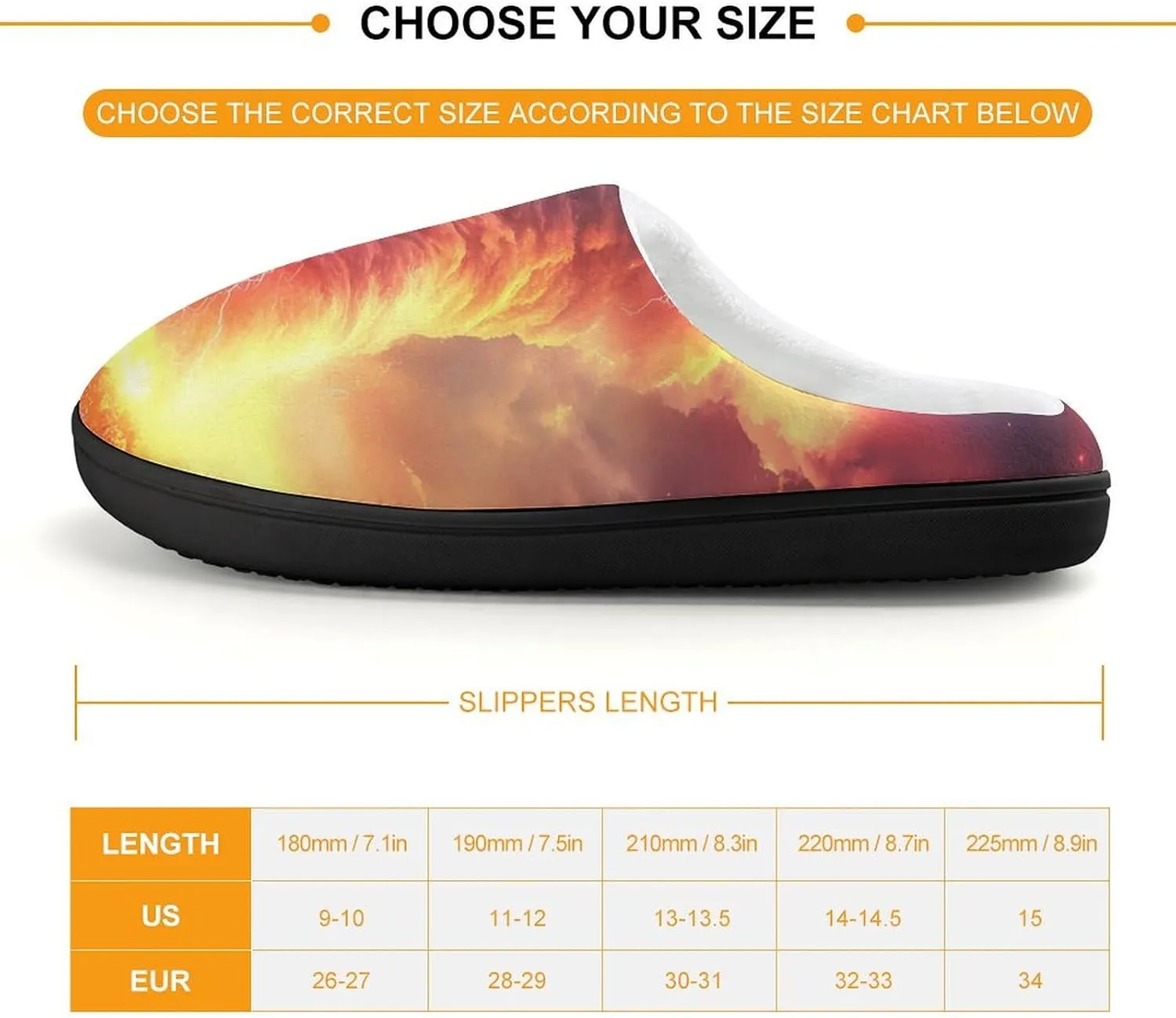 Rainbow Storm Slippers Non-slip House Slippers Home Shoes Indoor Outdoor Slippers For Girls Boys
