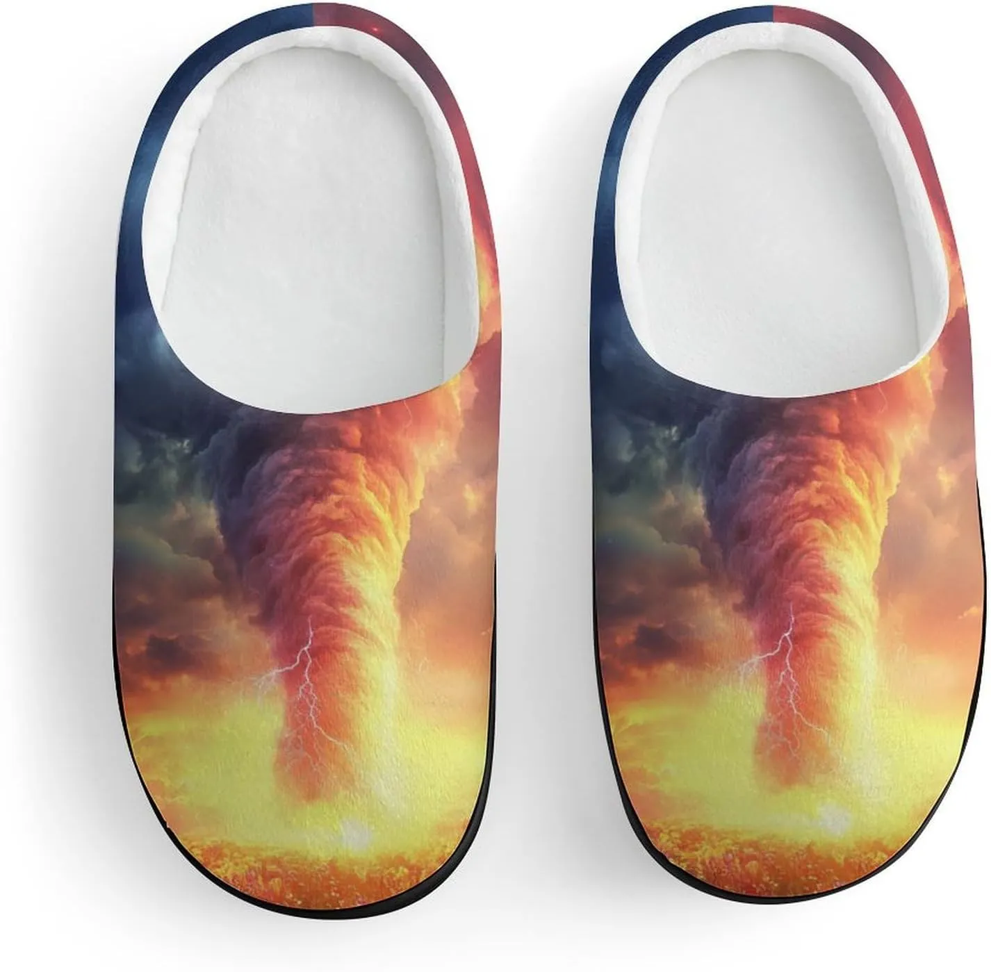 Rainbow Storm Slippers Non-slip House Slippers Home Shoes Indoor Outdoor Slippers For Girls Boys