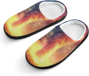 Rainbow Storm Slippers Non-slip House Slippers Home Shoes Indoor Outdoor Slippers For Girls Boys