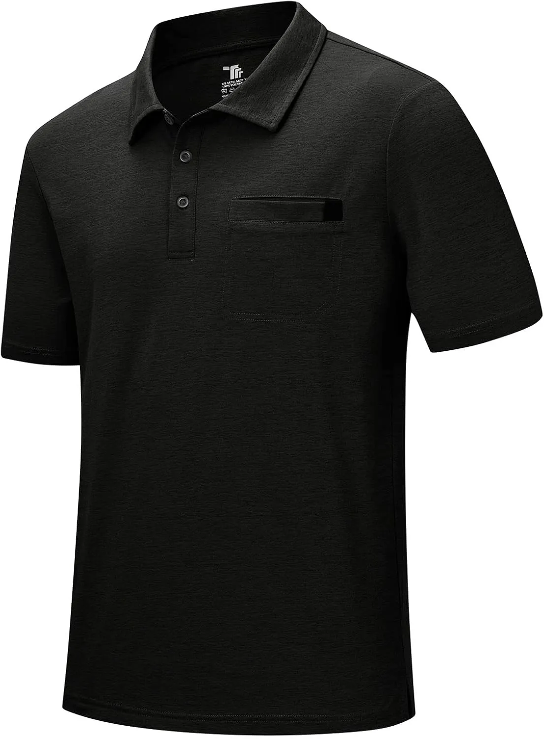 Rdruko Men's Polo Shirts Short Sleeve Dry Fit Golf Shirt with Pocket Collared Tee Shirts Athletic Casual