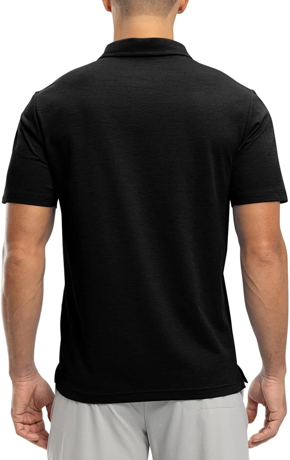 Rdruko Men's Polo Shirts Short Sleeve Dry Fit Golf Shirt with Pocket Collared Tee Shirts Athletic Casual