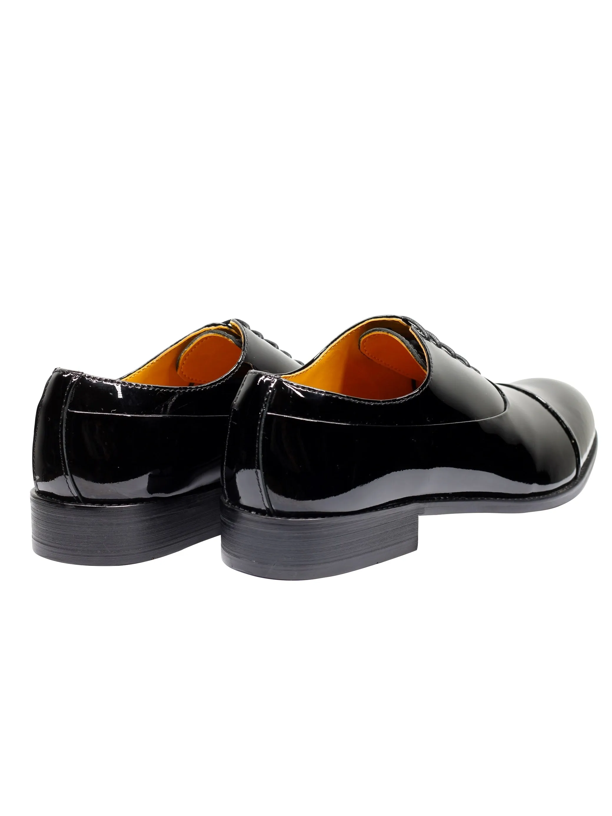 REAL LEATHER BLACK SHINY SHOES