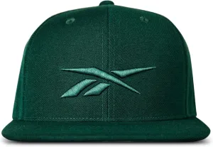 Reebok Identity Hat | Snapback | Flat Brim | Baseball Cap | Adjustable | Retro | Casual | Streetwear | Gym