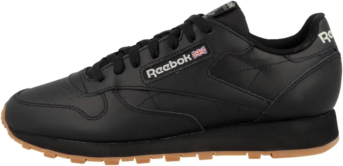 Reebok Unisex-Adult Classic Leather Sneaker, CoreBlack Pure Grey 5 Rubber_Gum_03, 7.5 us