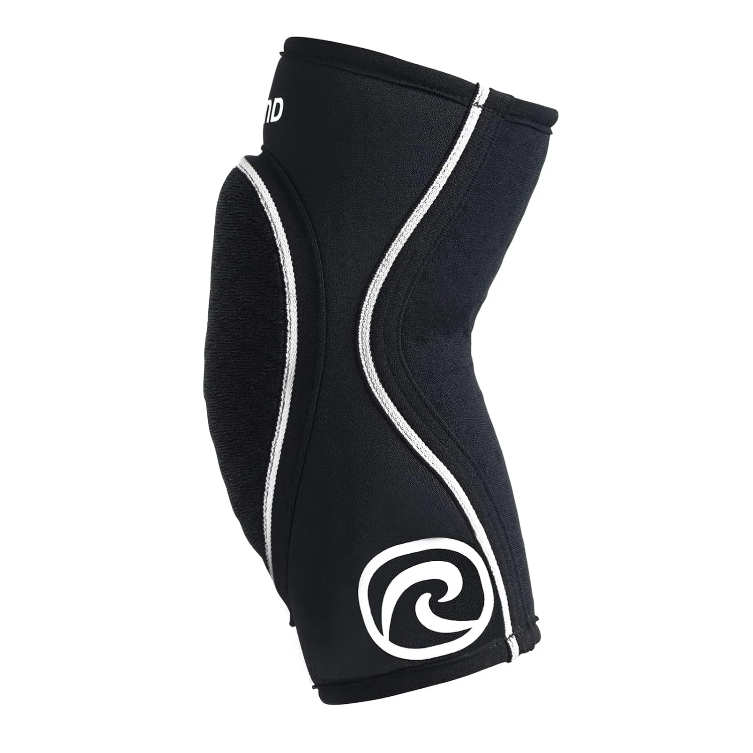 Rehband Elbow Protector for Children, comfortable elbow guard for volleyball, basketball, football, breakdance, Elbow joint impact support kids, Colour:Black - 1 Pair, Size:Small