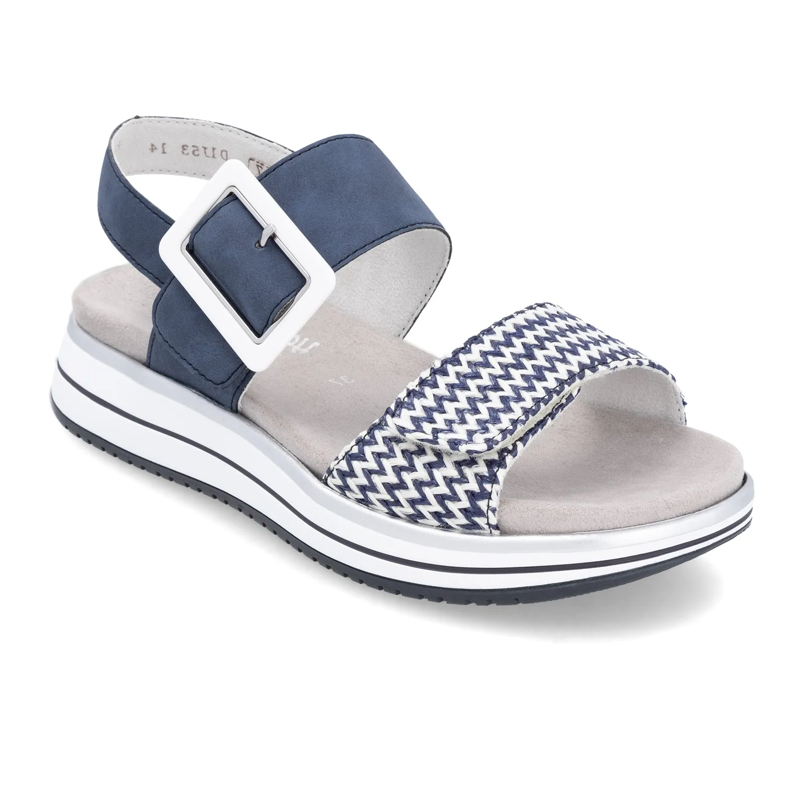 Remonte Jocelyn D1J53 Backstrap Sandal (Women) - Pazifik-Weiss