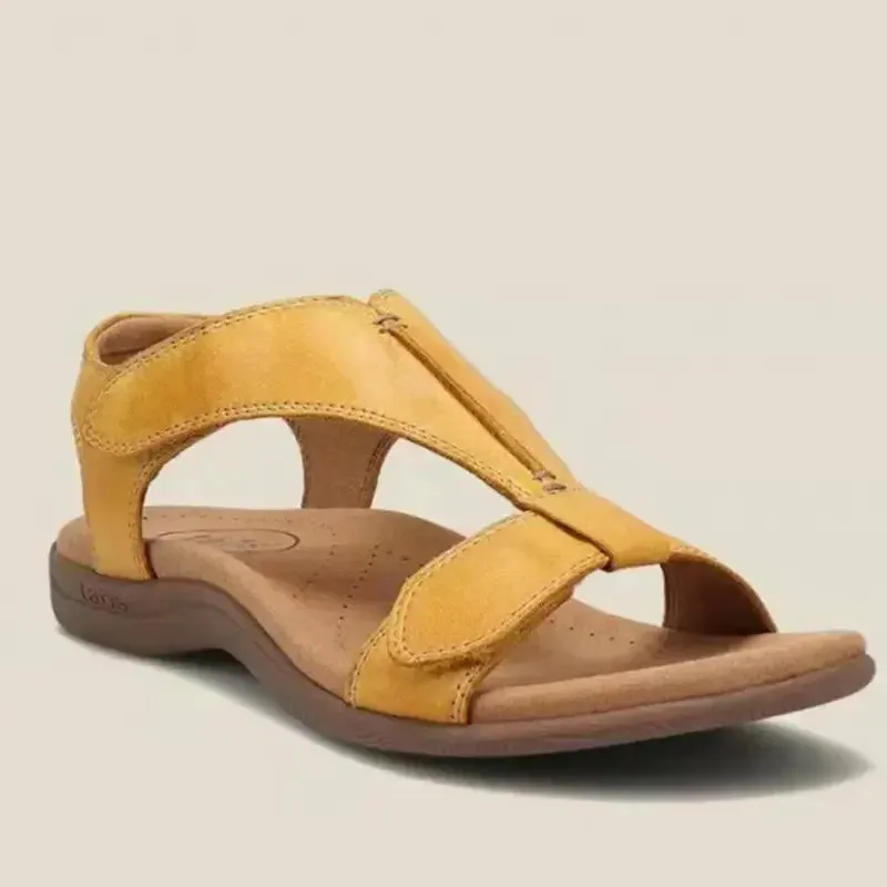 Retro Arch Support Flip-flops T-strap Women Flat Orthopedic Sandals