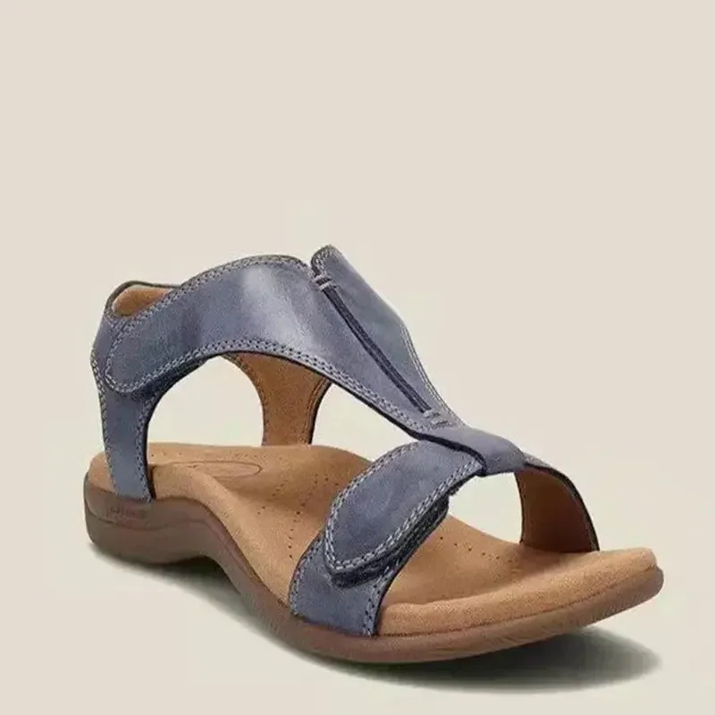 Retro Arch Support Flip-flops T-strap Women Flat Orthopedic Sandals