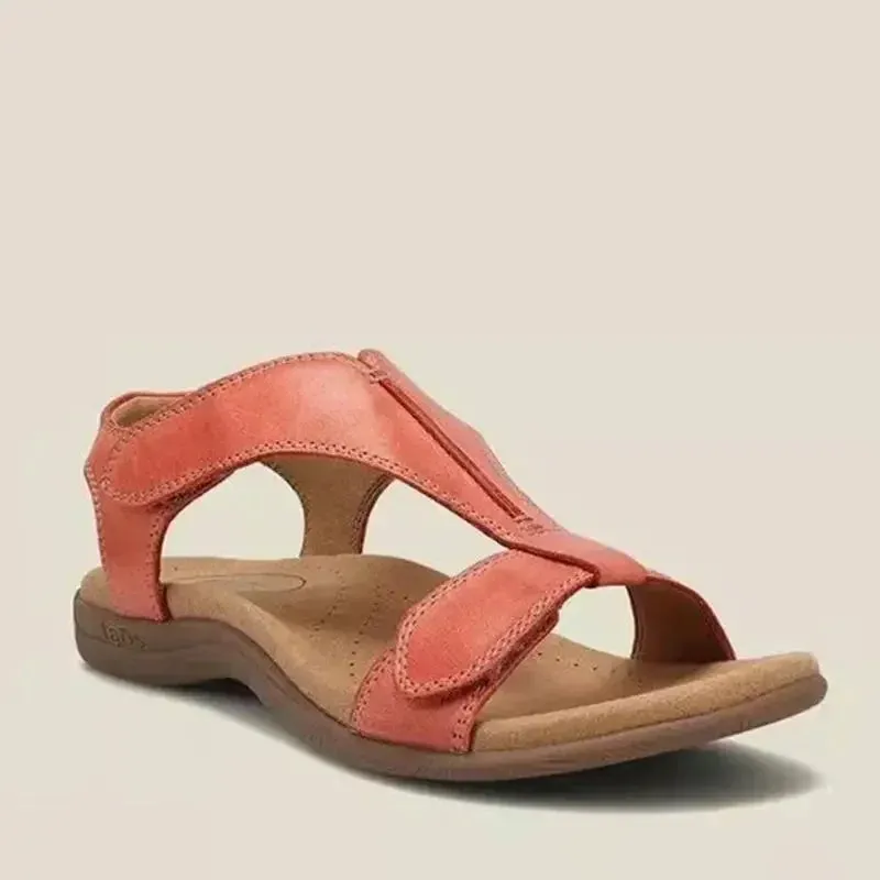 Retro Arch Support Flip-flops T-strap Women Flat Orthopedic Sandals