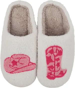 RIAH FASHION Women's Fuzzy Slippers Plush Cozy House Shoes - Indoor Slip on Warm Fleece Slipper