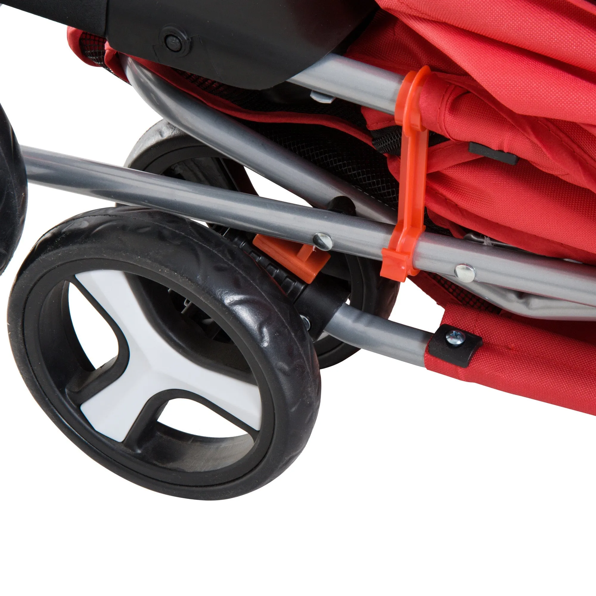 Rootz Dog Stroller - Pet Buggy - Foldable Carrier - Waterproof Comfort - 75L x 46W x 94H cm