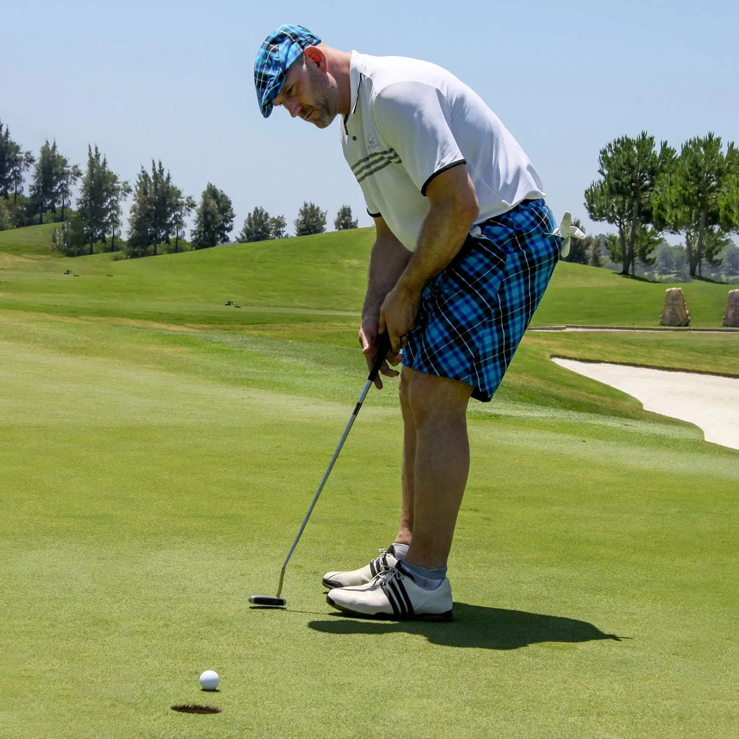 Royal & Awesome Men's Golf Flat Cap, Funny Golf Hats