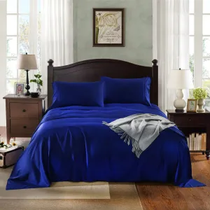 Royal Comfort 1000TC Rich Breathable Natural Bamboo Collection Sheets Set Indigo Double