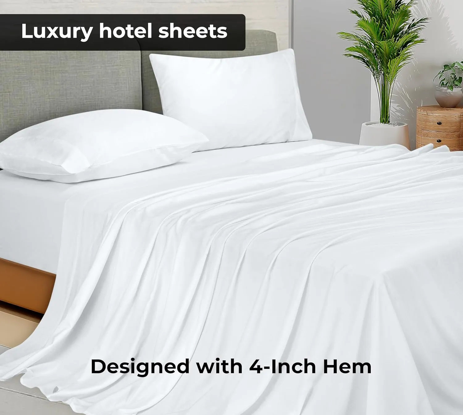 Royale Linens 6 Pack Bulk Flat Sheet Set - Top Sheets - Soft 1800 Microfiber -Wrinkle & Stain Resistant - for Hotel, Massage Table, Hospital, Dorm - Twin XL Flat Sheet Sold Separately (Twin Xl, White)