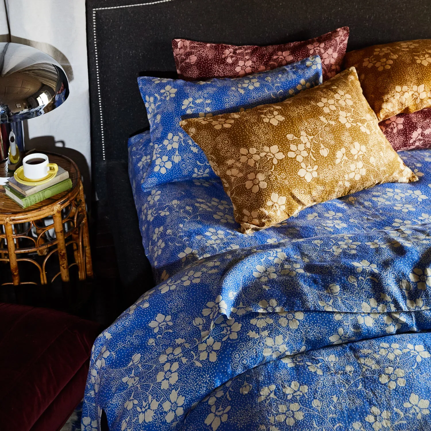 Salina Linen Flat Sheet - Lapis