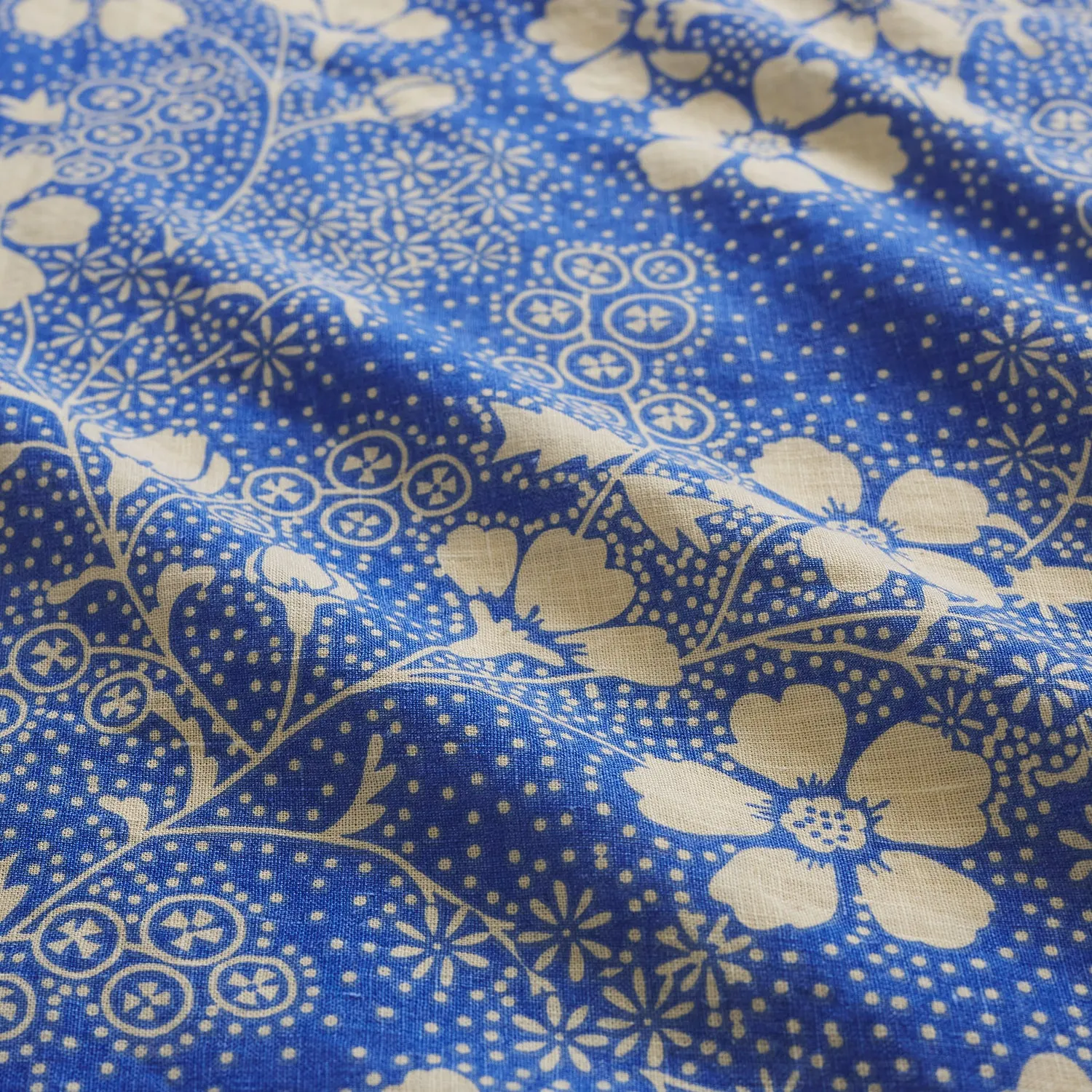 Salina Linen Flat Sheet - Lapis