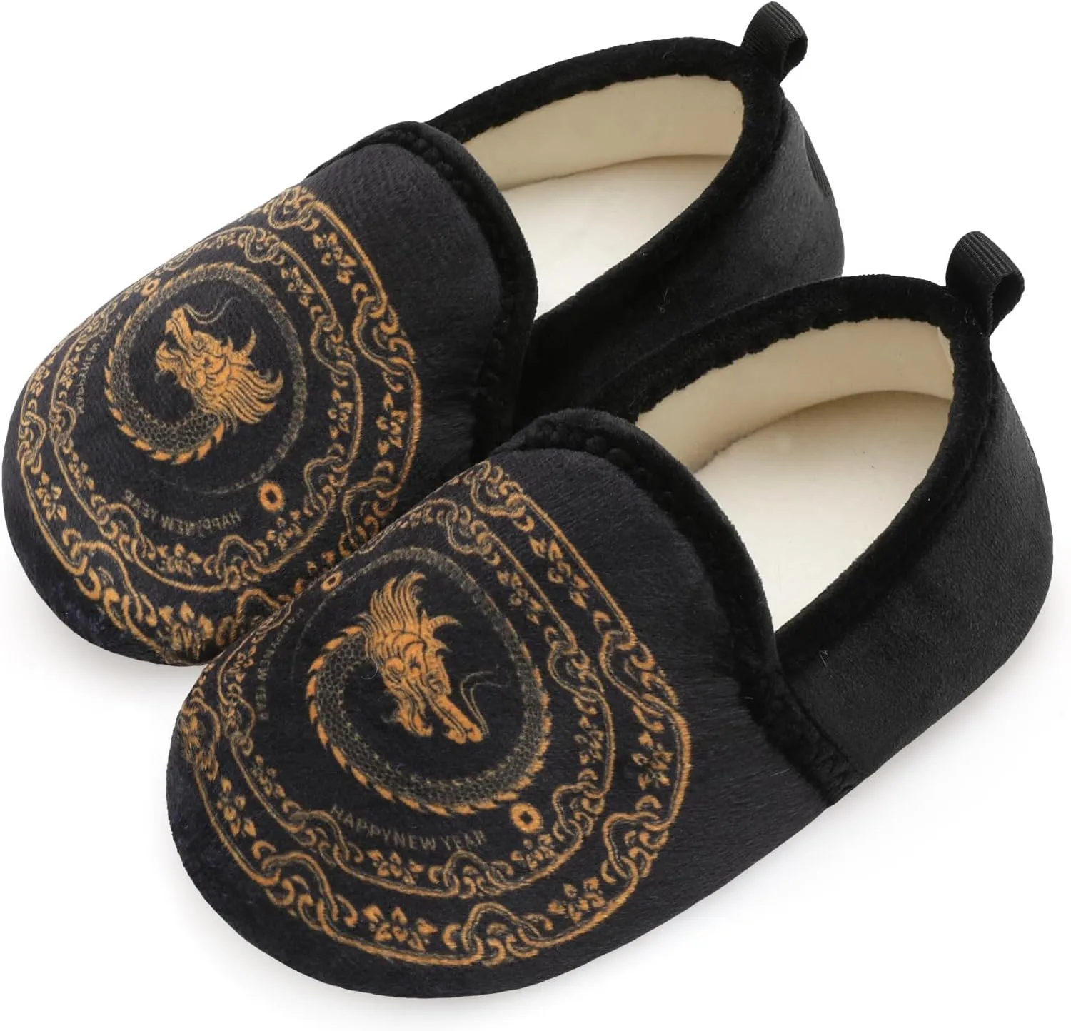 Scurtain Unisex Big Kids Little Kids Slippers Socks Artificial Woolen Slippers with Non-slip Rubber Sole for Big Boys Girls Little Boys Girls