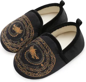 Scurtain Unisex Big Kids Little Kids Slippers Socks Artificial Woolen Slippers with Non-slip Rubber Sole for Big Boys Girls Little Boys Girls