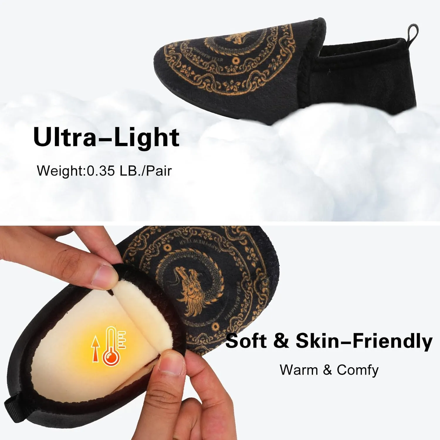 Scurtain Unisex Big Kids Little Kids Slippers Socks Artificial Woolen Slippers with Non-slip Rubber Sole for Big Boys Girls Little Boys Girls
