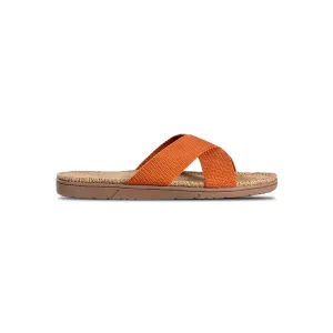 Shangies Unisex Jute Sandal – Spicy Pumpkin (Orange)