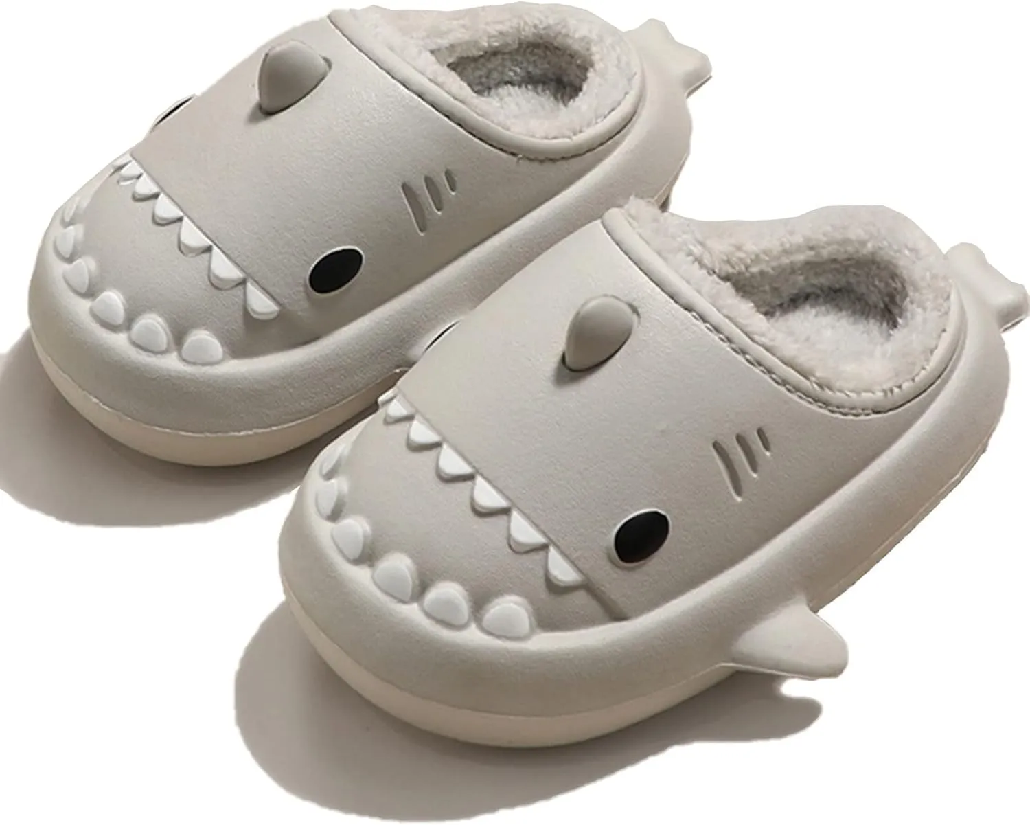 Shark Slippers For Women Men Cozy Funny Fuzzy Slippers For Women Bedroom Slippers House Shoes Slippers Cute Animal Non Slip Warm Slippers For Fall and Winter Indoor Outdoor