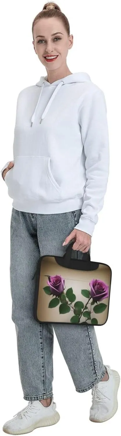 Shiny Christmas Decor Laptop Shoulder Bag Notebook Computer Case Briefcase With Shoulder Straps And Handle