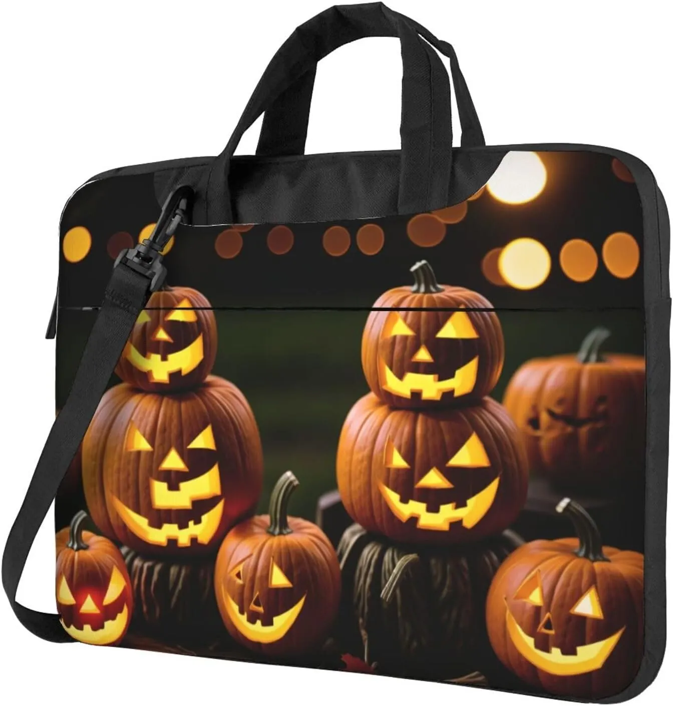 Shiny Christmas Decor Laptop Shoulder Bag Notebook Computer Case Briefcase With Shoulder Straps And Handle